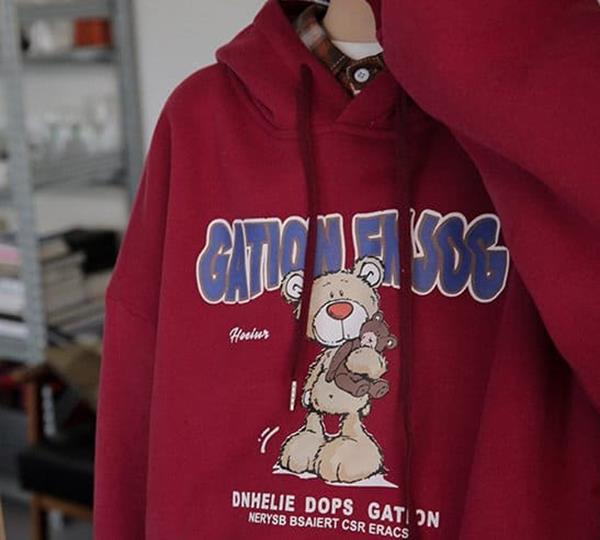 Áo Hoodie Hình Gấu Gasion Nam Nữ