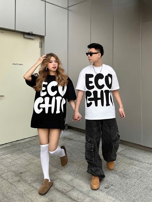 Áo Thun Tay Lỡ Chữ ECO CHIC