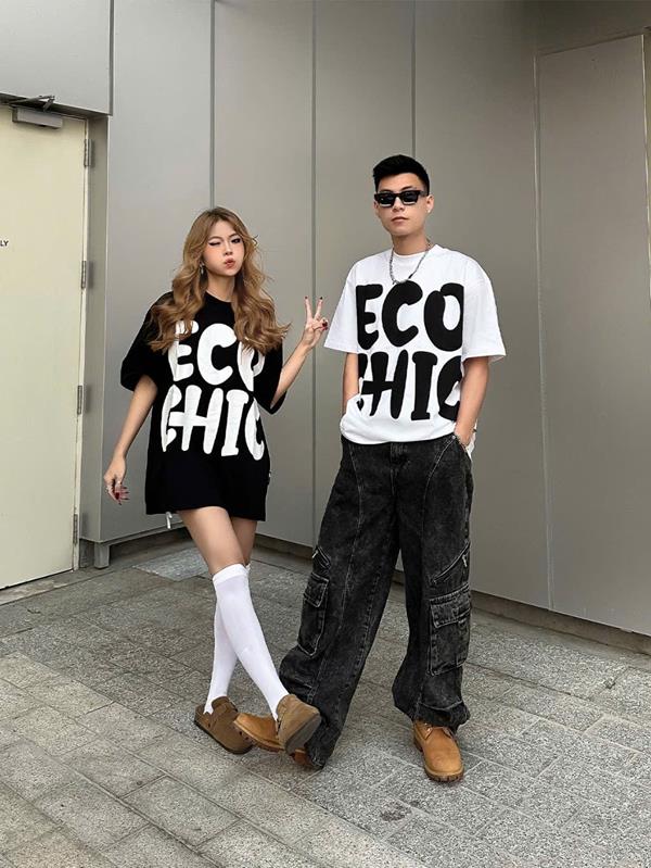 Áo Thun Tay Lỡ Chữ ECO CHIC