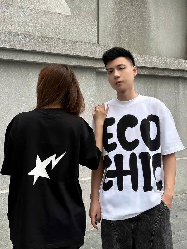 Áo Thun Tay Lỡ Chữ ECO CHIC