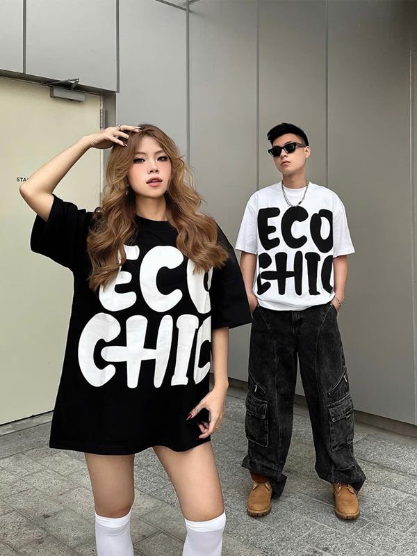 Áo Thun Tay Lỡ Chữ ECO CHIC