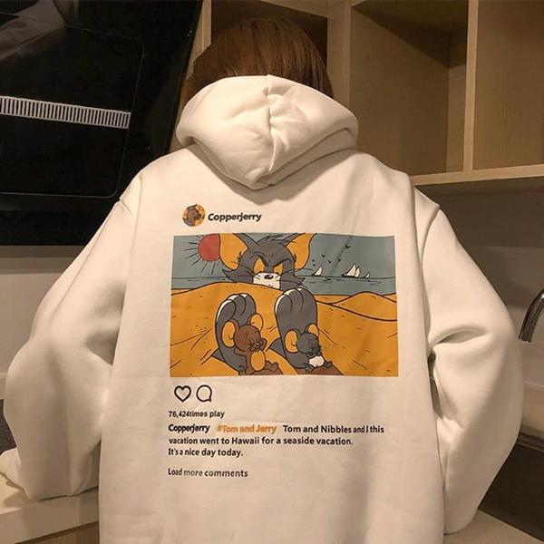 Áo Hoodie Hình Tom & Jerry