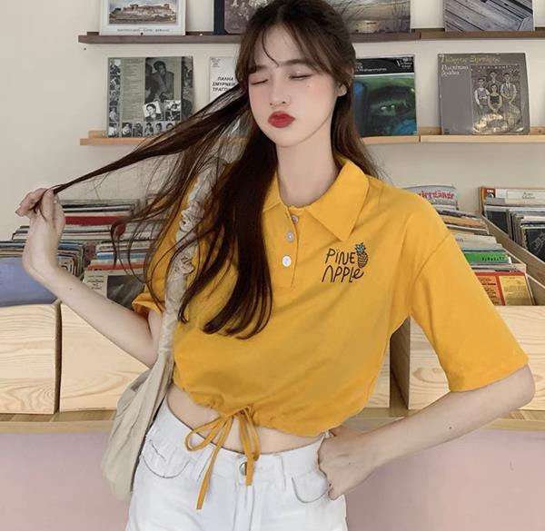 Áo Polo Croptop