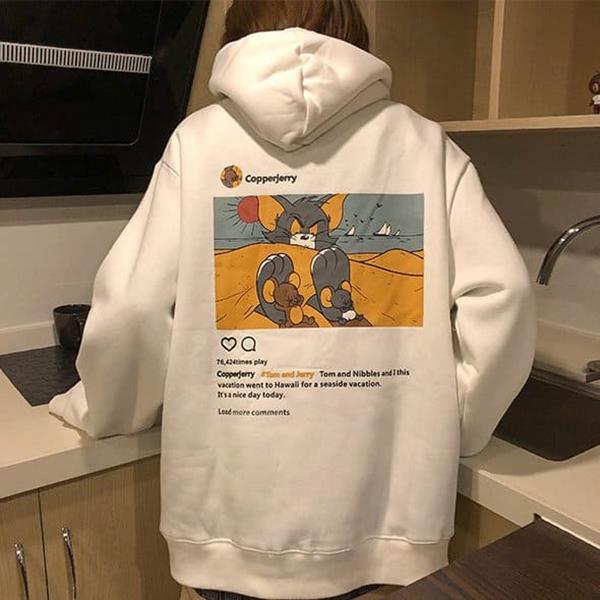 Áo Hoodie Hình Mèo Garfield