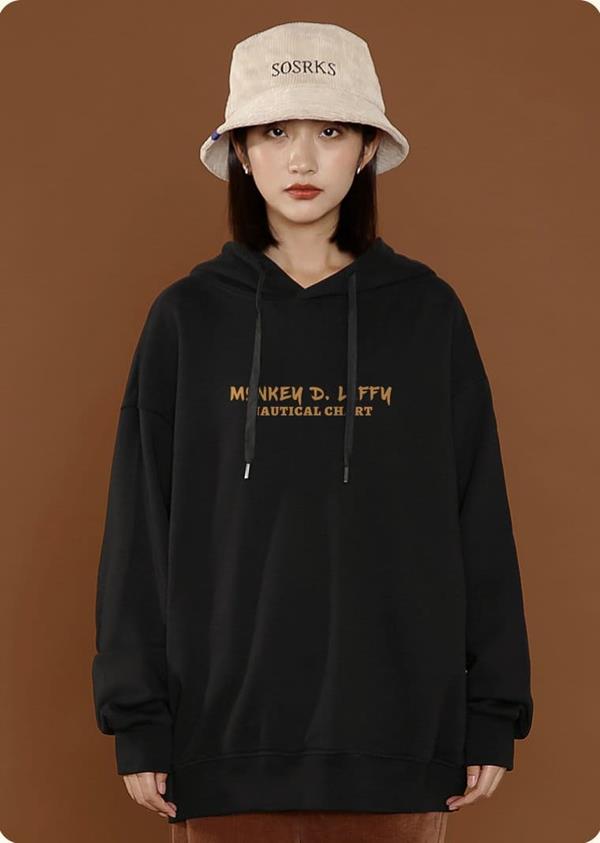 Áo Hoodie Chữ Luffy