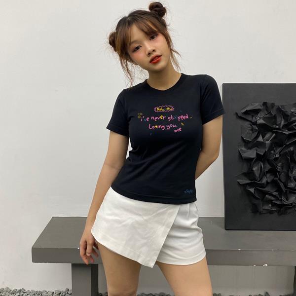 Áo Babytee Tay Lỡ Cổ Ôm