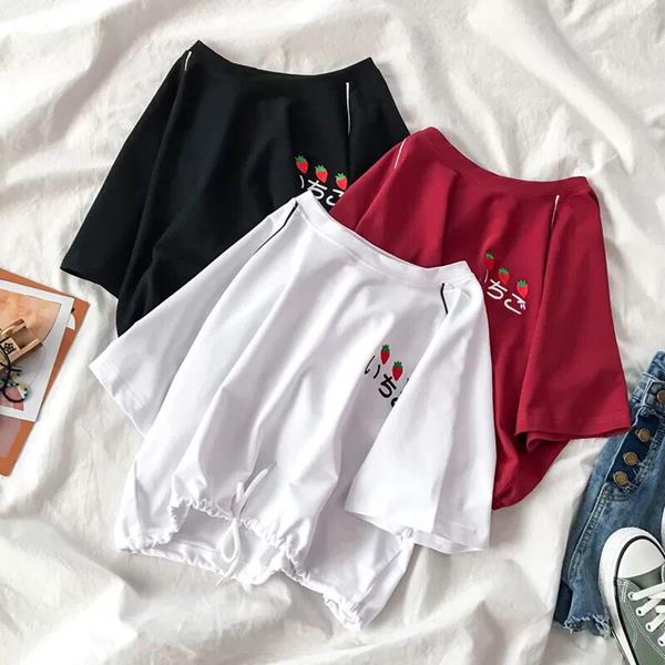 Áo Croptop Form Rộng Dây Rút