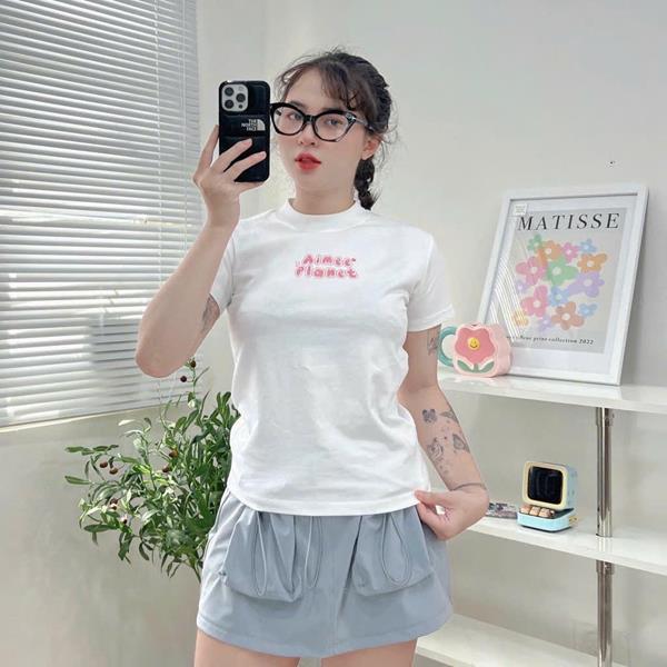 Áo Babytee Tay Lỡ Cổ Ôm